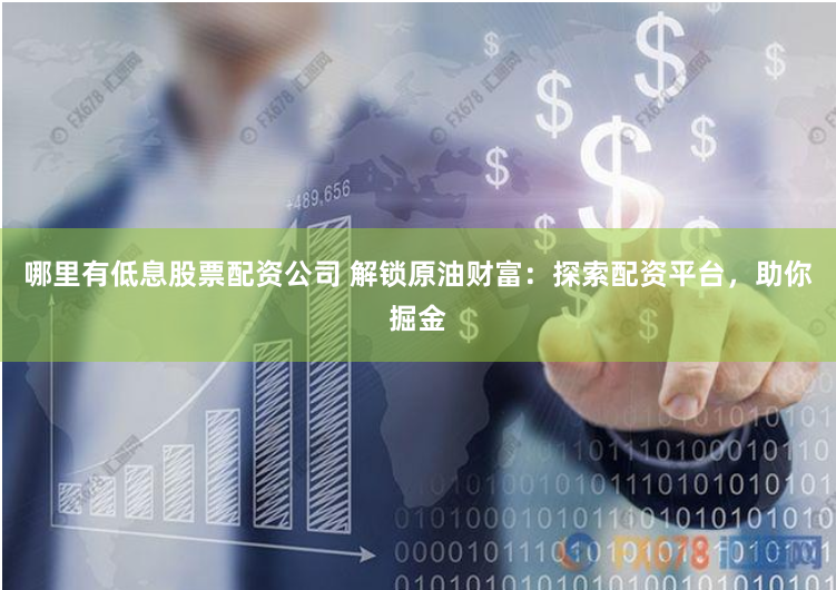 哪里有低息股票配资公司 解锁原油财富：探索配资平台，助你掘金